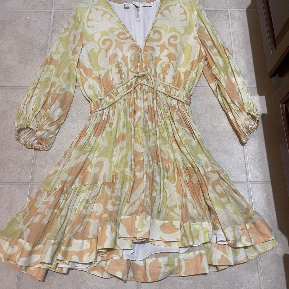 Alexis Capri Yellow Mini Dress – Women’s Size L (Retails $598) - Picture 12 of 16